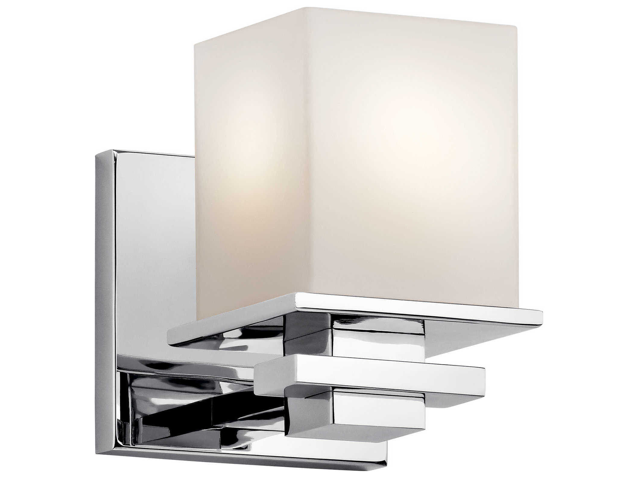 Kichler Tully 1-Light Chrome Glass Wall Sconce