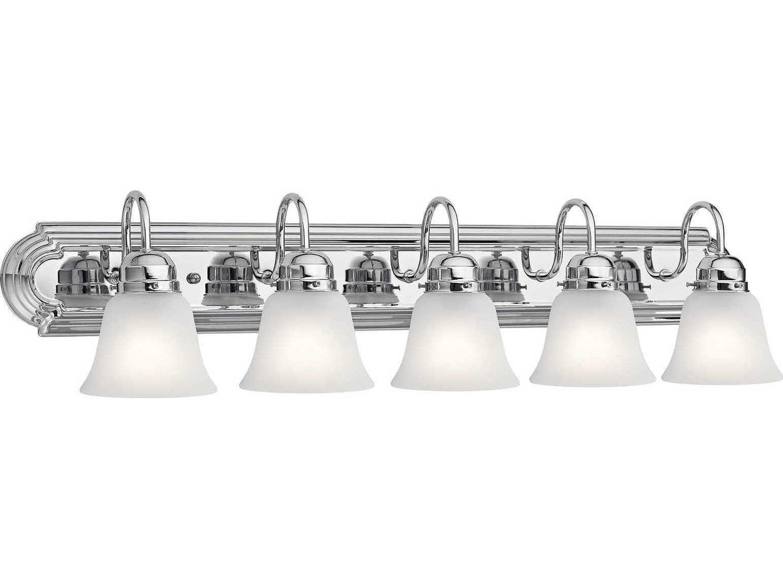 Kichler 5-Light Chrome Glass Vanity Light