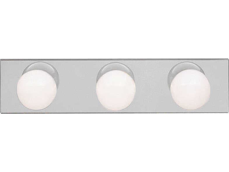 Kichler 3-Light Brushed Nickel Glass Vanity Light