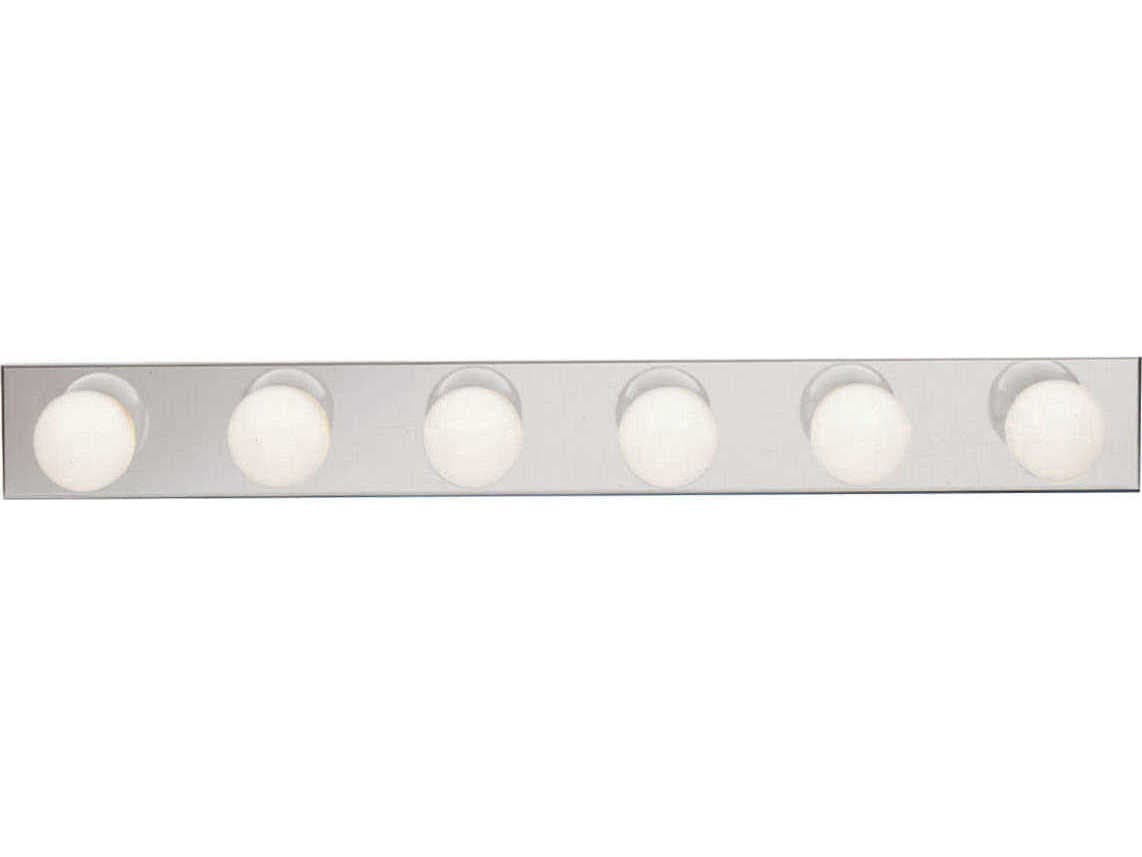 Kichler 6-Light Chrome Glass Vanity Light