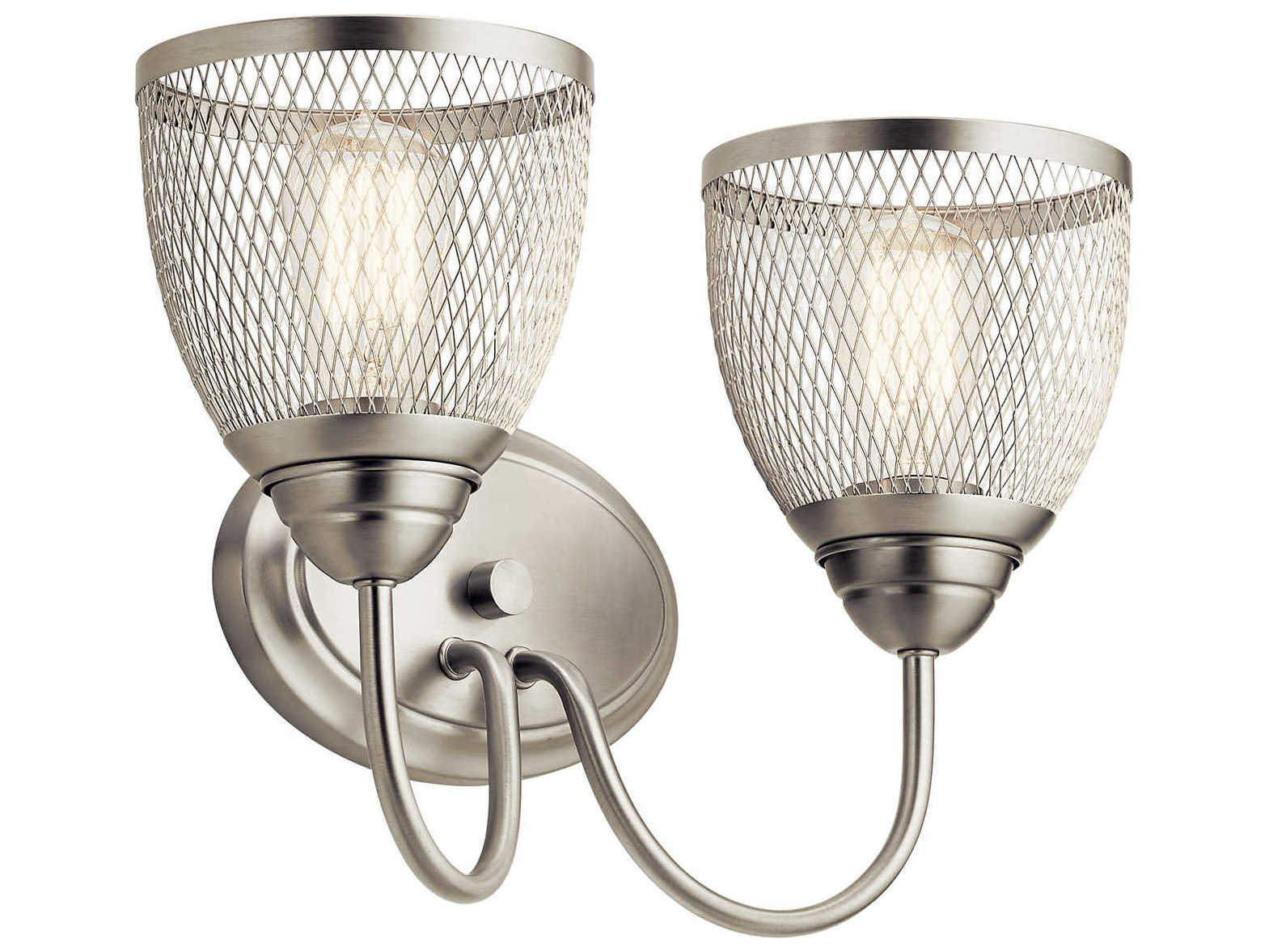 Kichler Voclain 2-Light Brushed Nickel Vanity Light