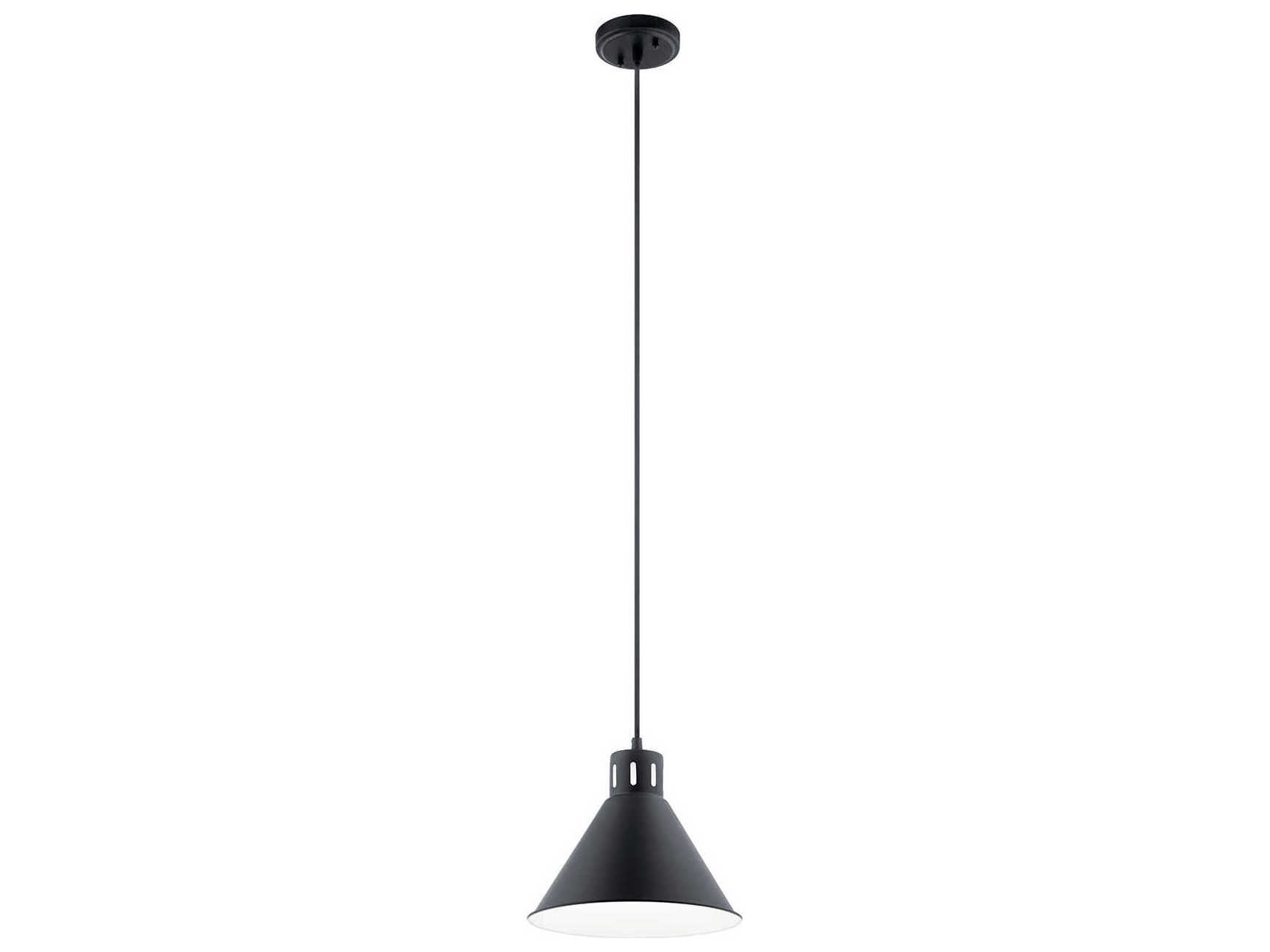 Kichler Zailey 1-Light Black Mini Pendant