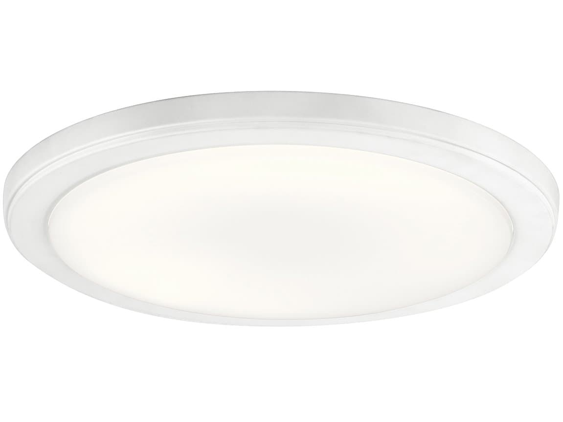 Kichler Zeo White LED Round Flush Mount