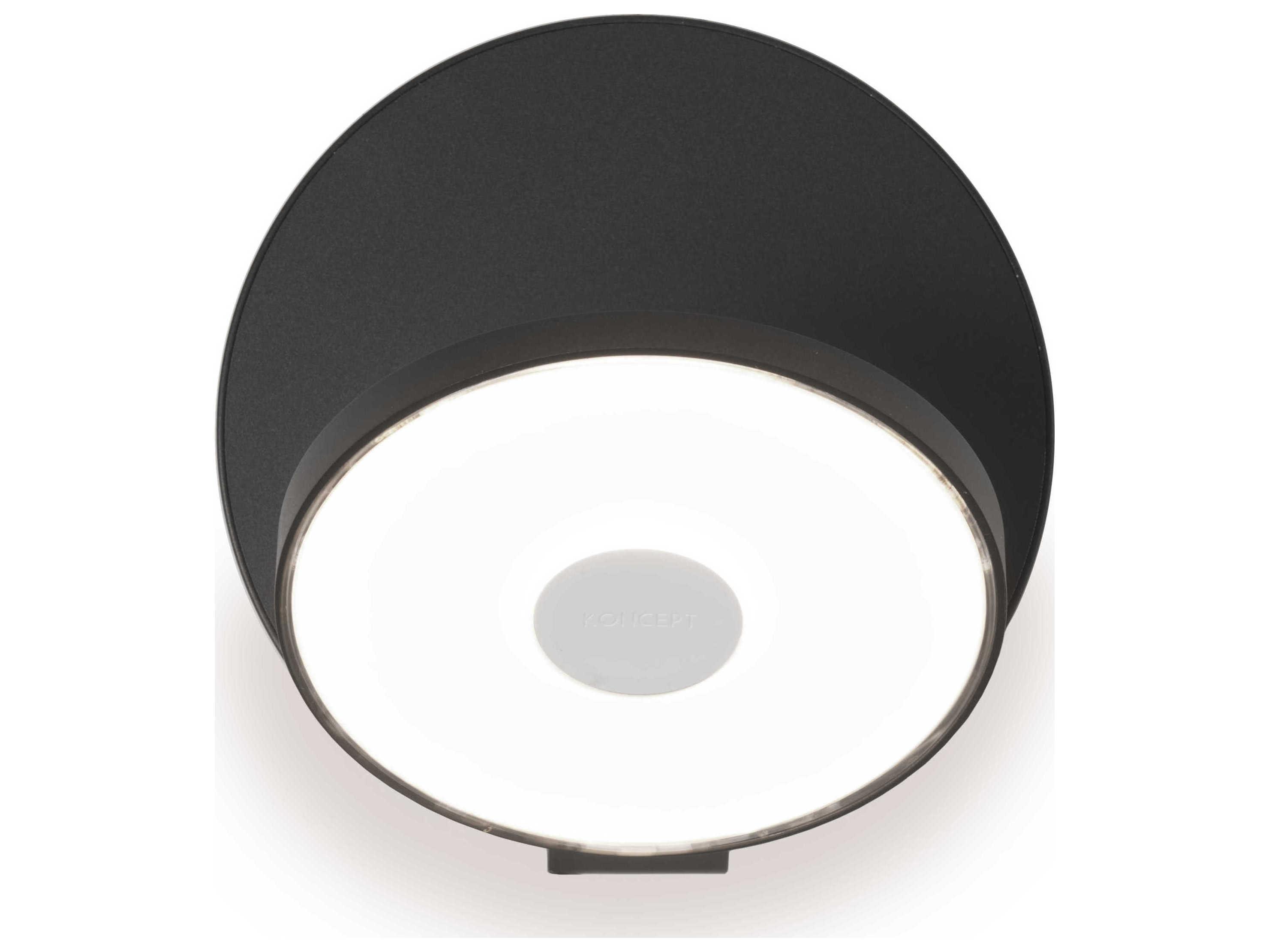 Koncept Gravy Metallic Black LED Wall Sconce