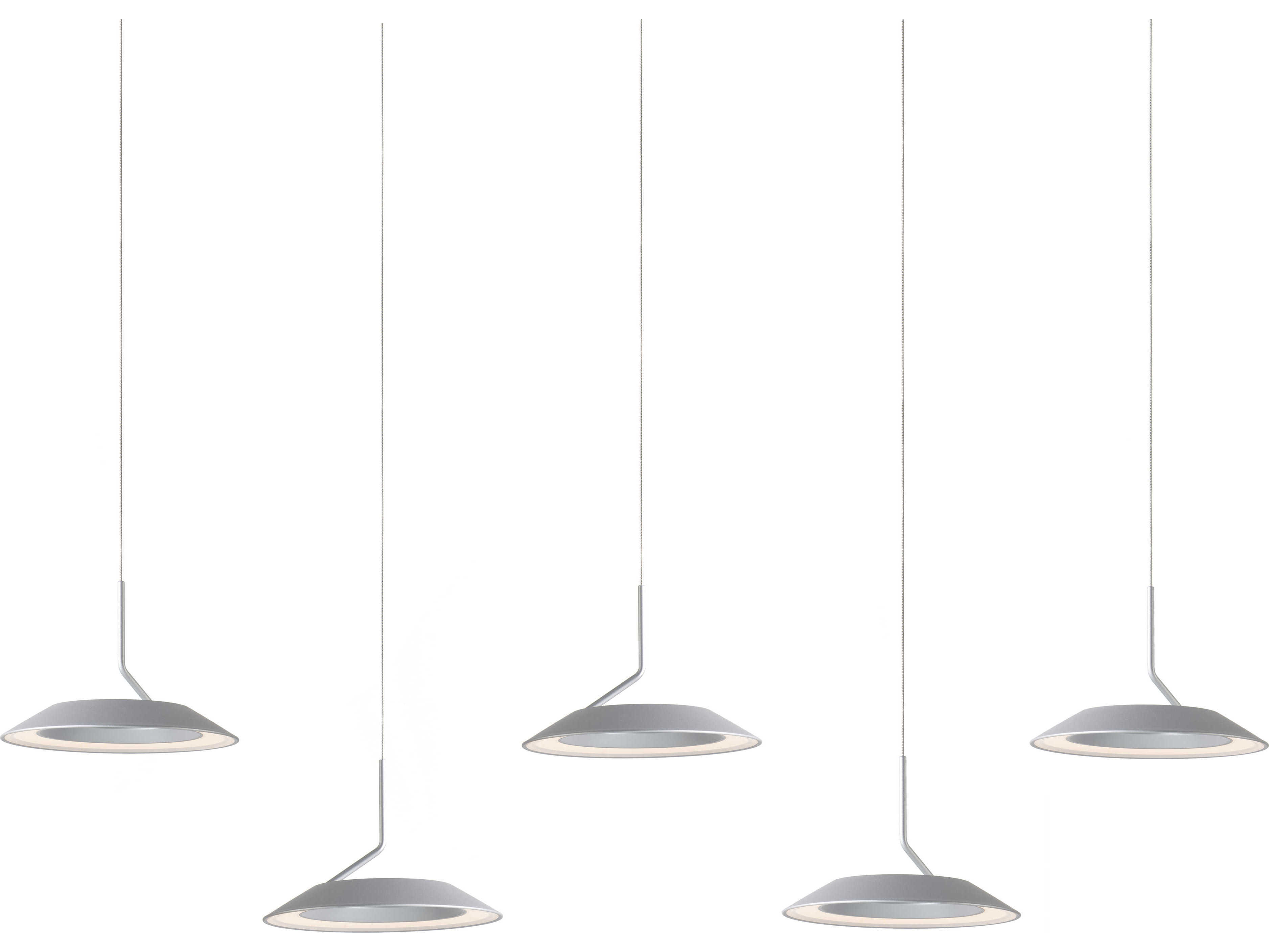 Koncept Royyo 5-Light Silver LED Round Island Pendant