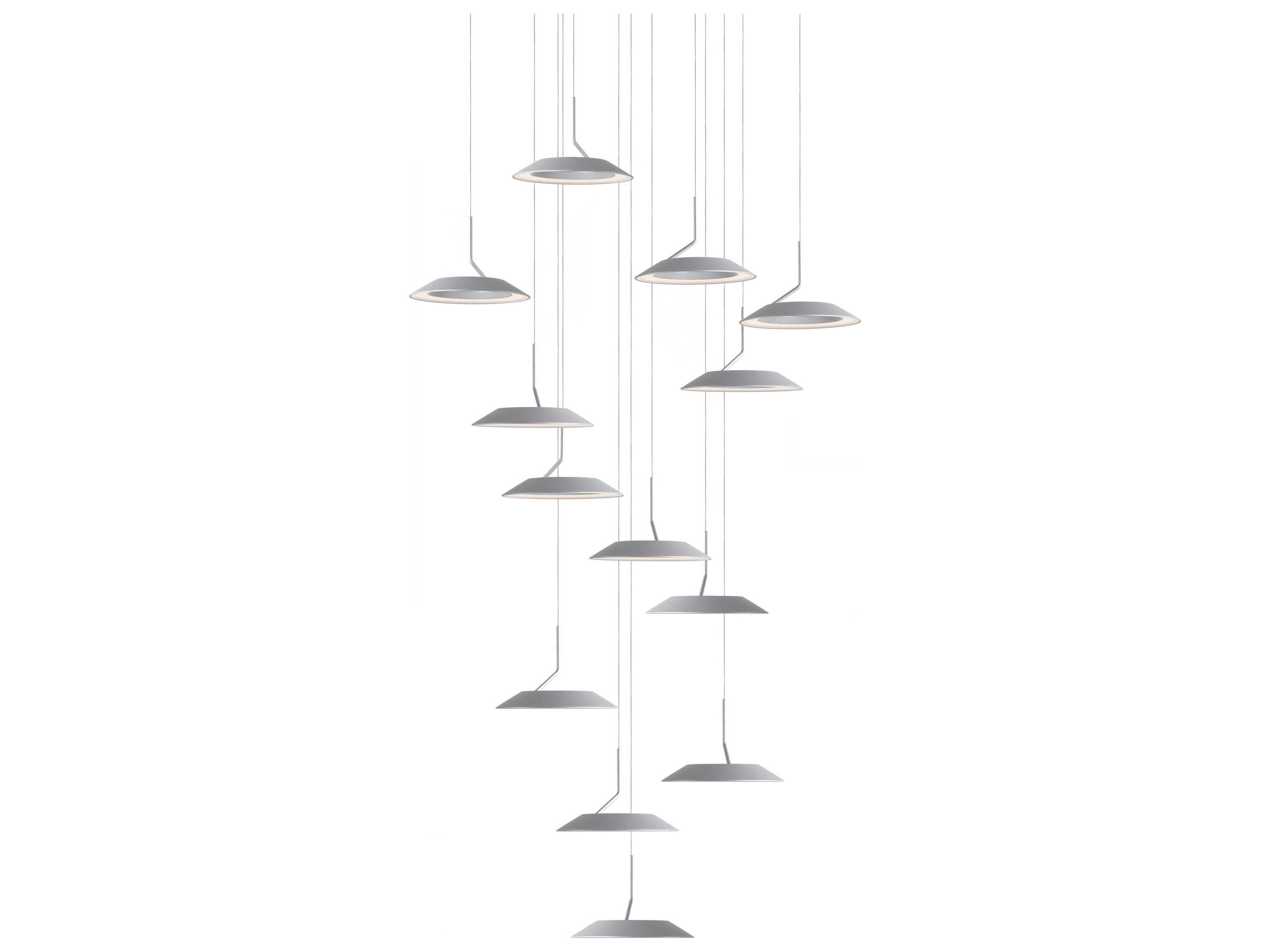 Koncept Royyo 13-Light Silver LED Round Pendant