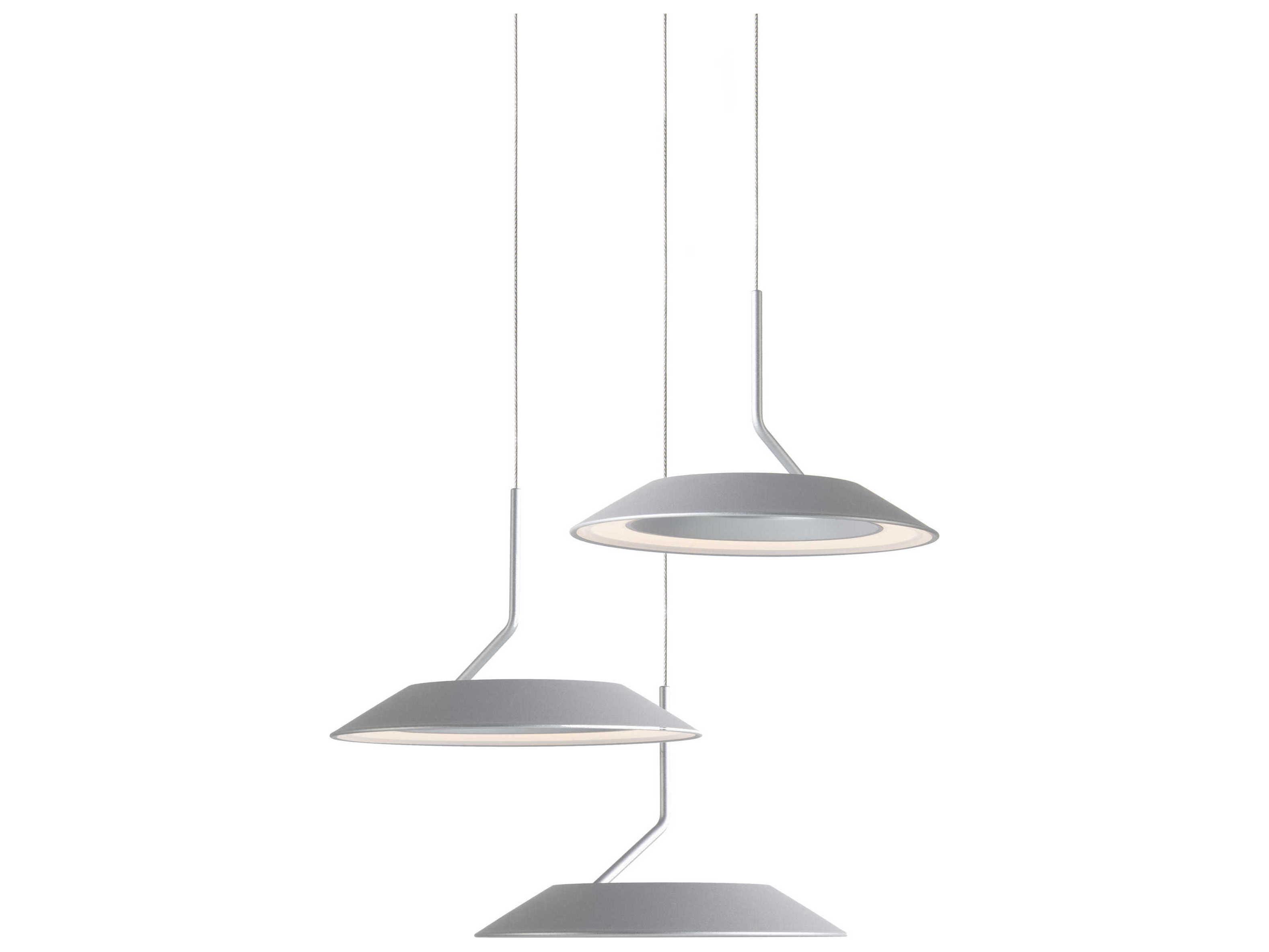 Koncept Royyo 3-Light Silver LED Round Pendant