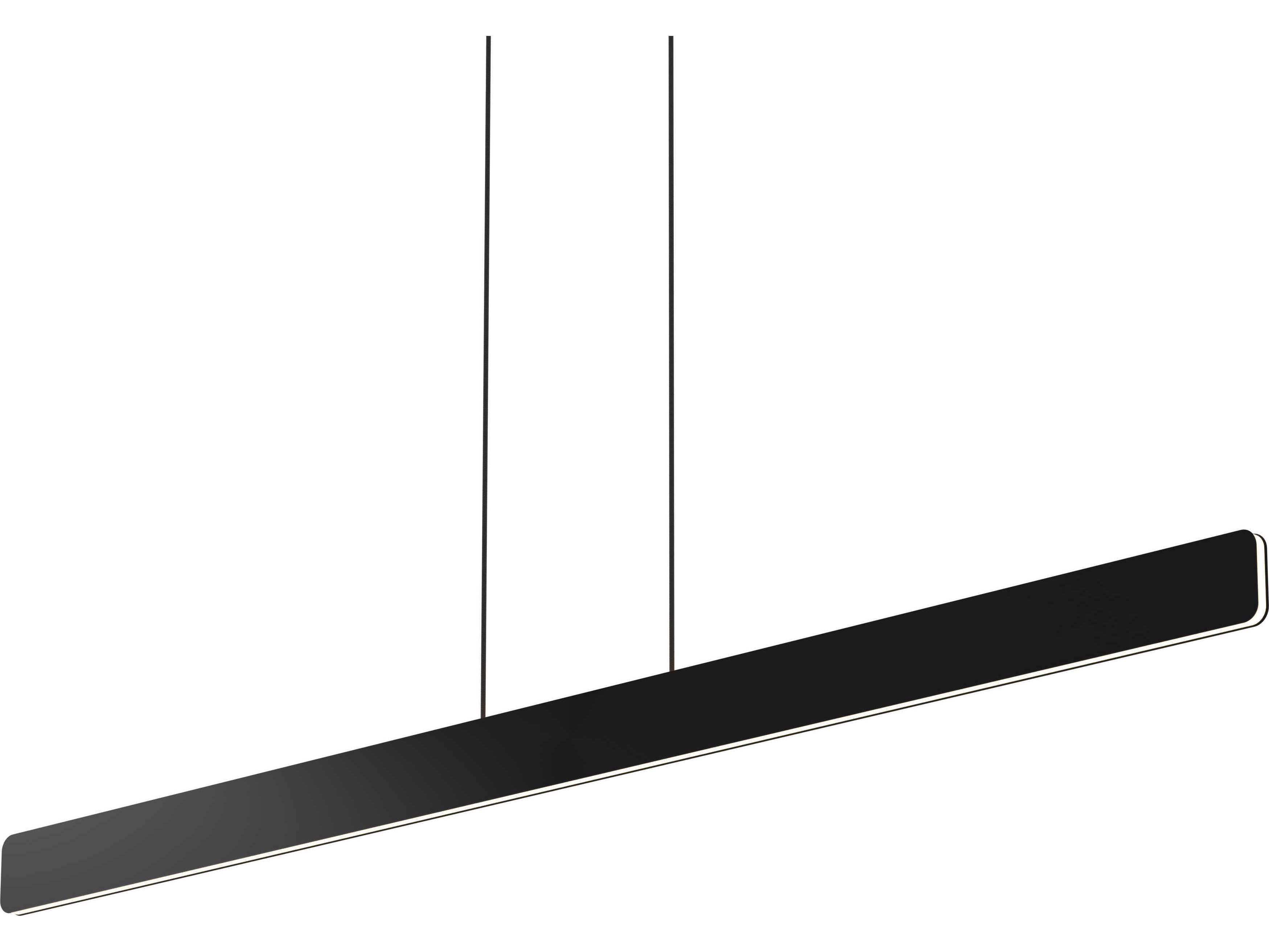 Koncept Sub Matte Black LED Linear Island Pendant