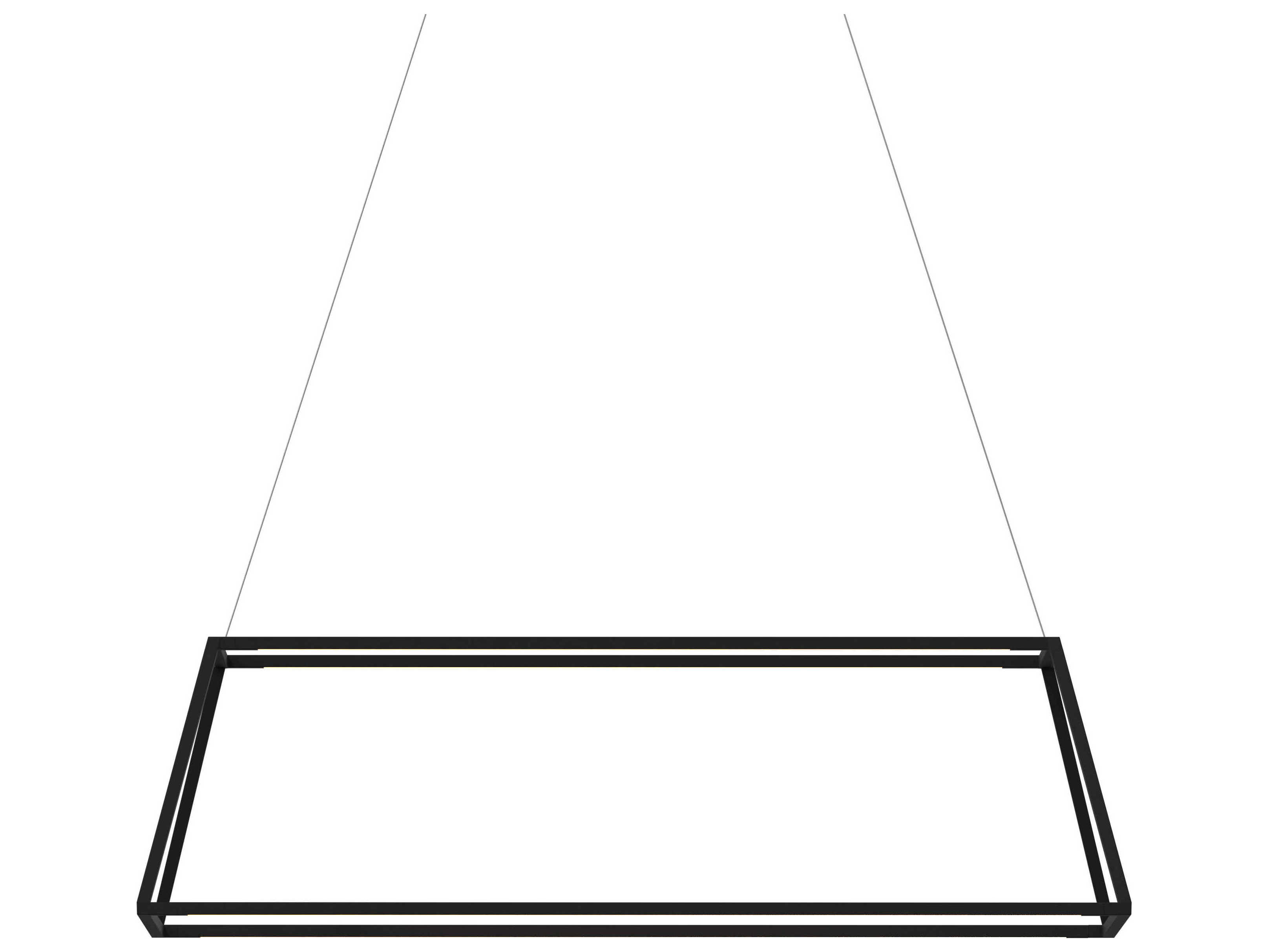 Koncept Z-bar Matte Black LED Geometric Linear Island Pendant