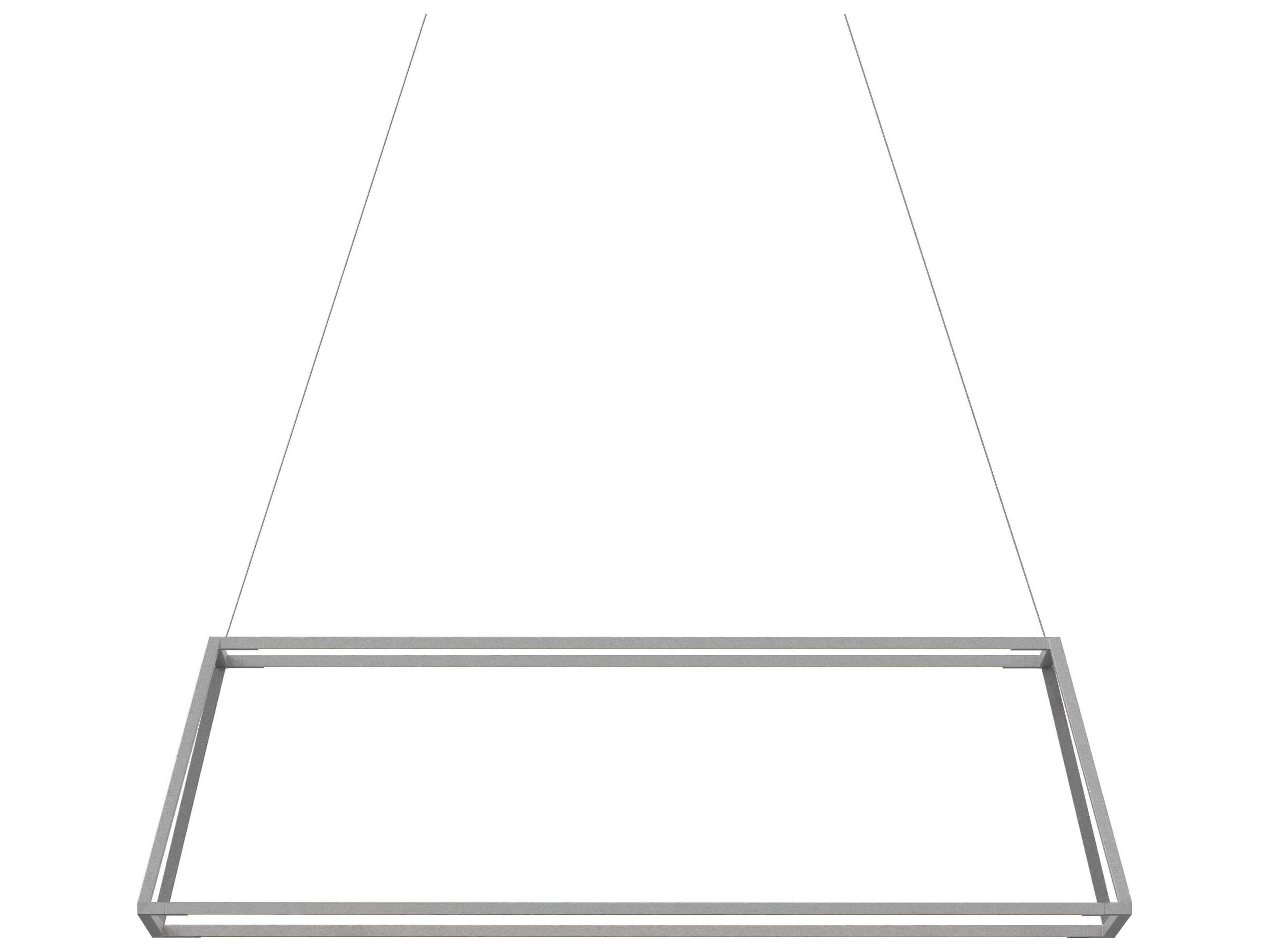 Koncept Z-bar Silver LED Geometric Linear Island Pendant