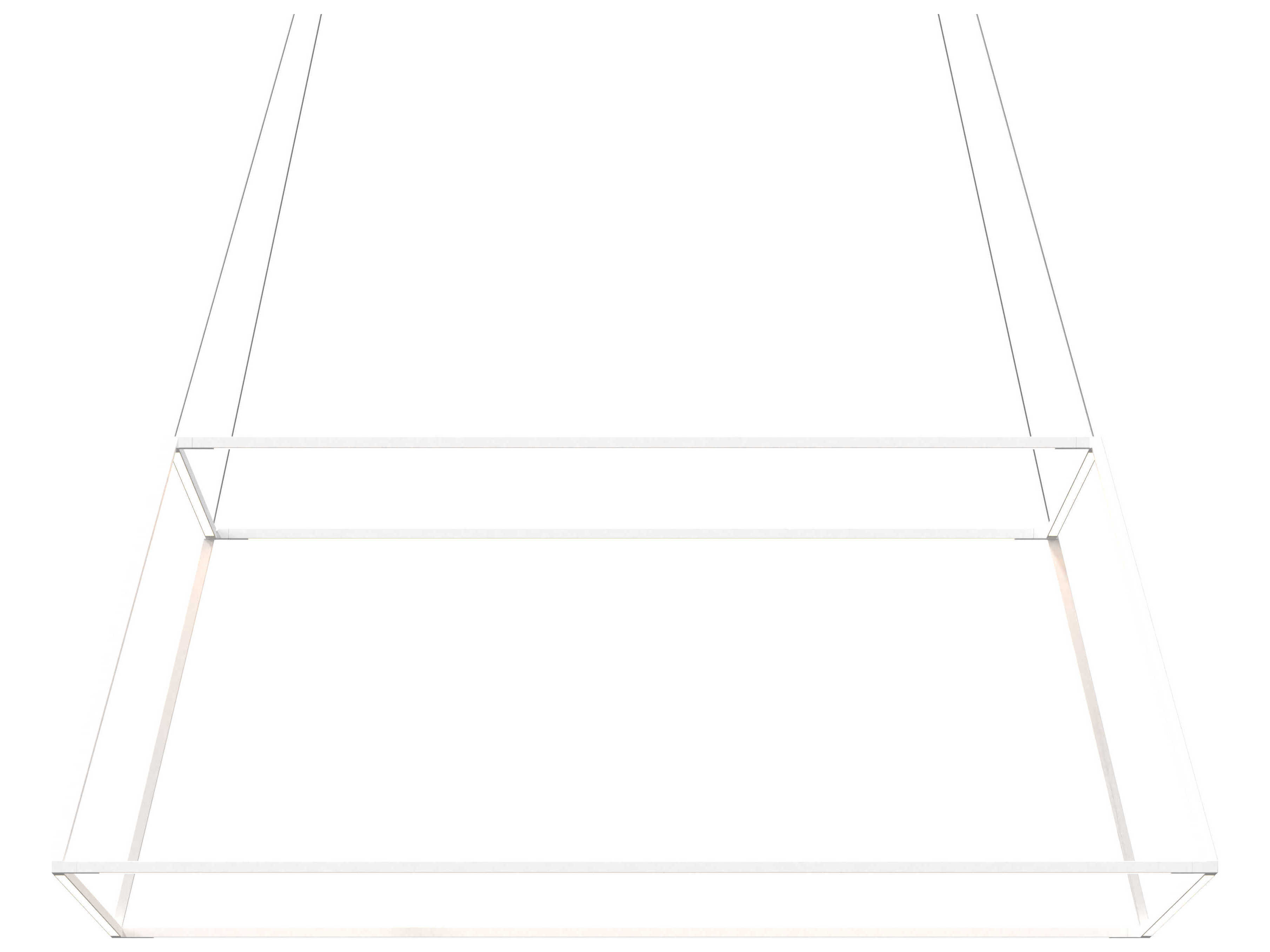 Koncept Z-bar Matte White LED Geometric Linear Pendant