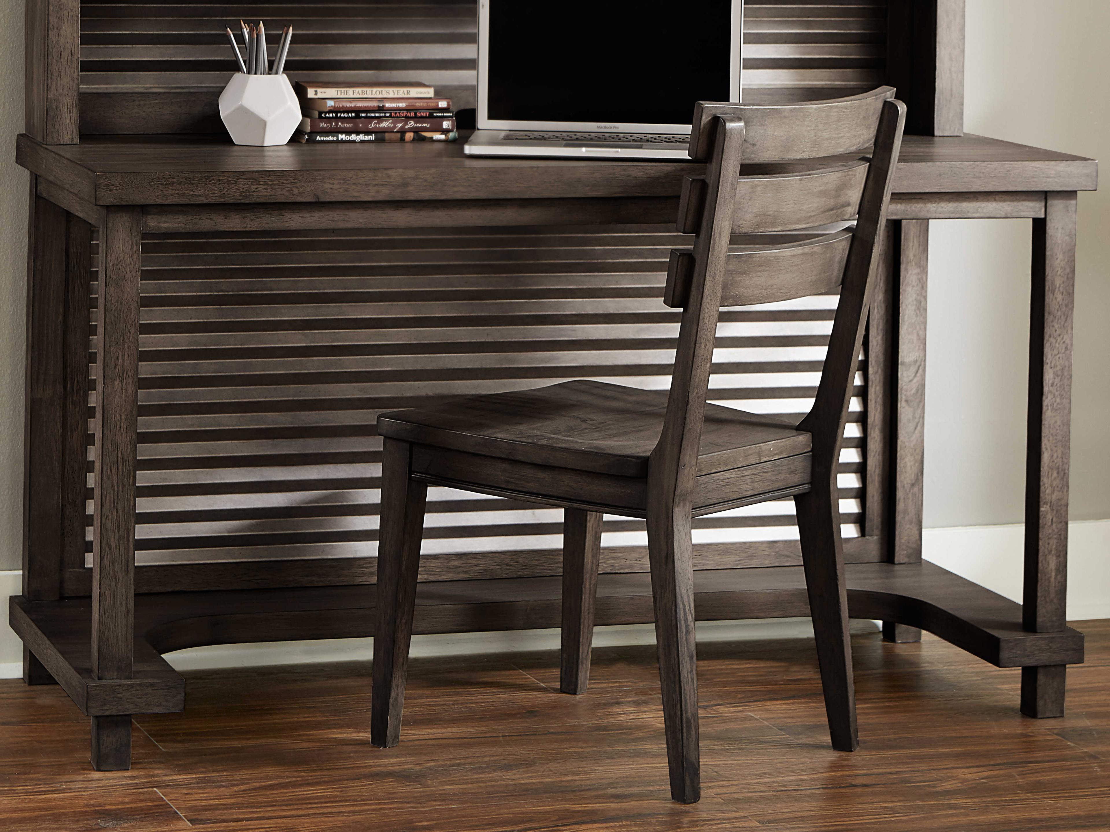 Legacy Classic Bunkhouse Aged Barnwood Brown Acacia Wood Secretary Desk