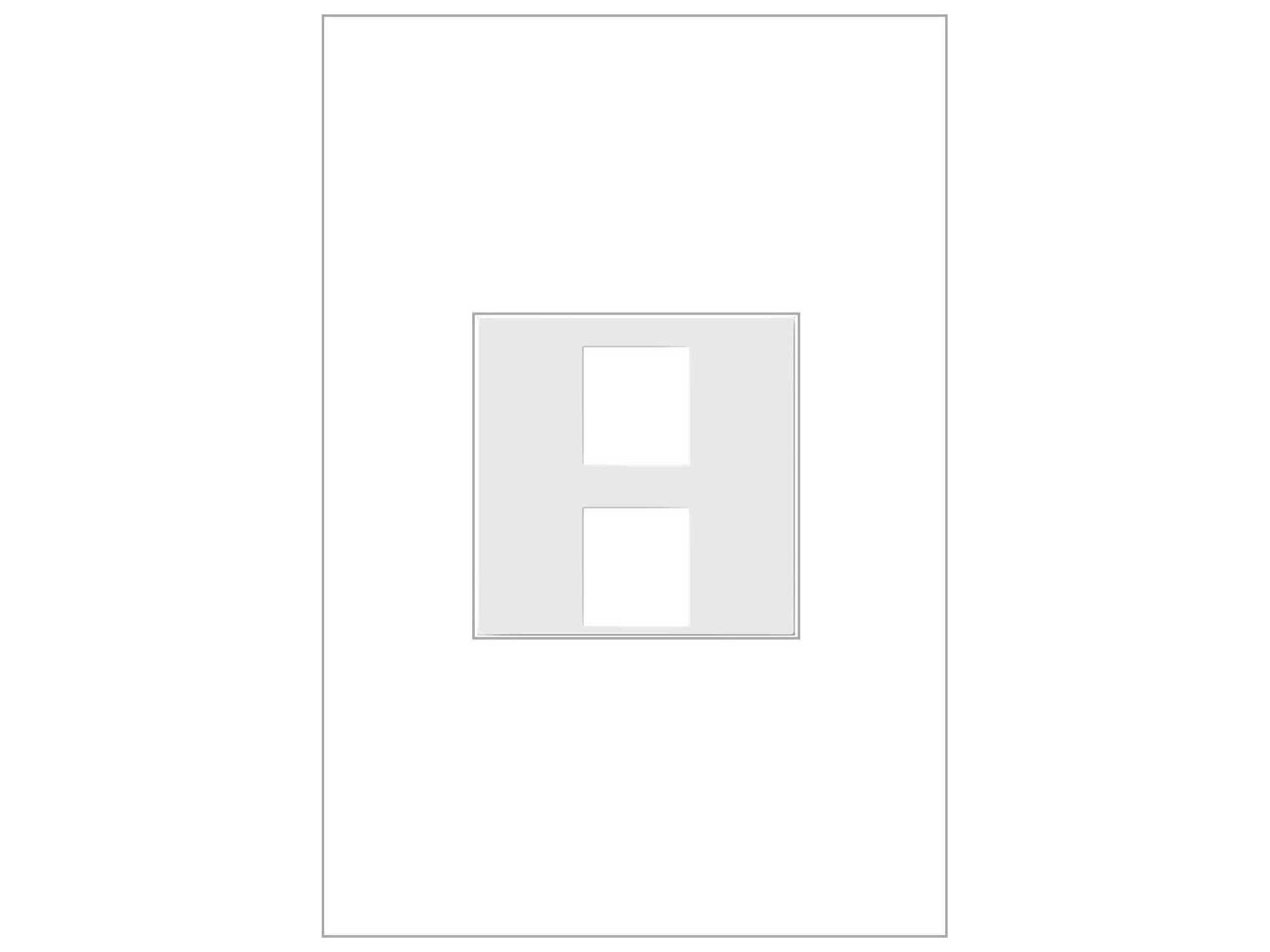 Legrand Connectivity White Two-Port Keystone Frame