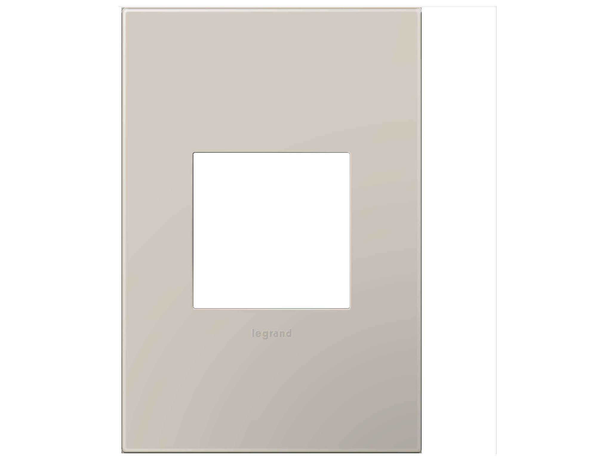Legrand Plastics Greige One-Gang Wall Plate