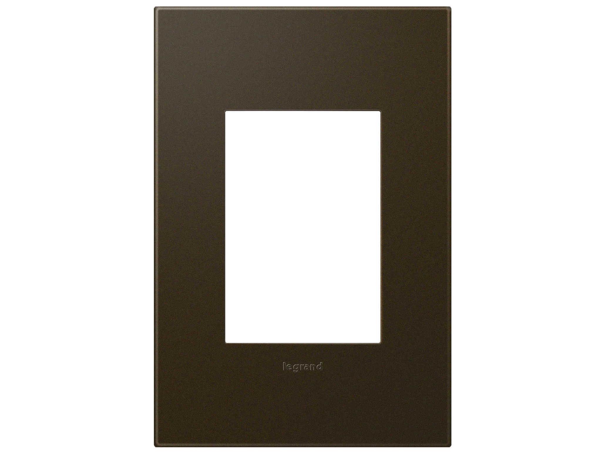 Legrand Plastics Bronze One Gang and Wall Plate