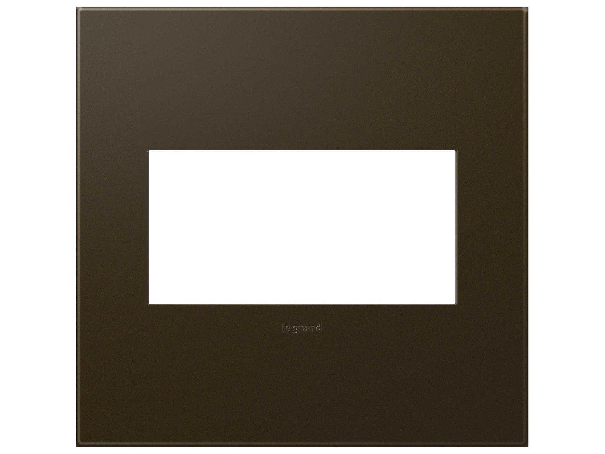 Legrand Plastics Bronze Two-Gang Wall Plate