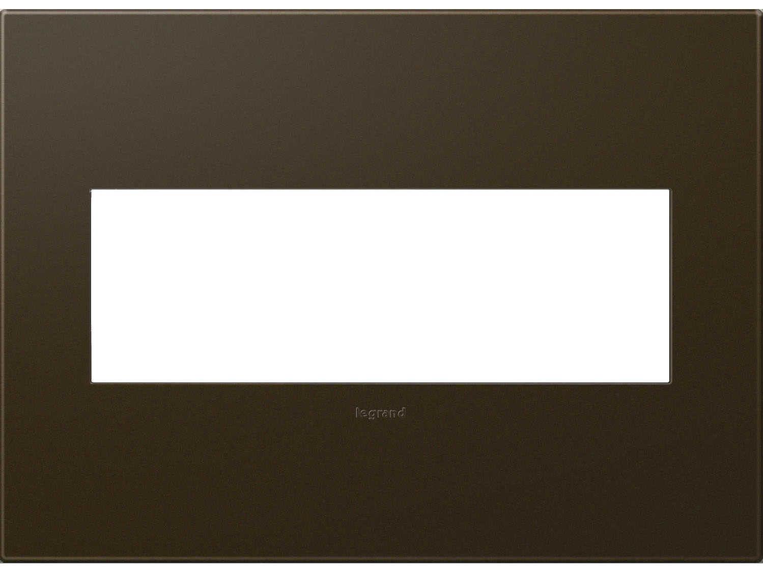 Legrand Plastics Bronze Three-Gang Wall Plate