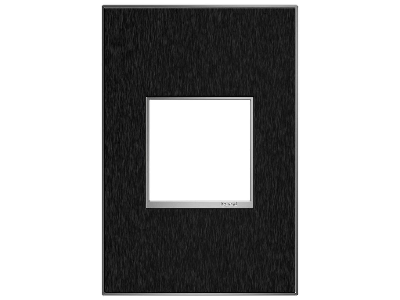 Legrand Real Materials Black Stainless One-Gang Wall Plate