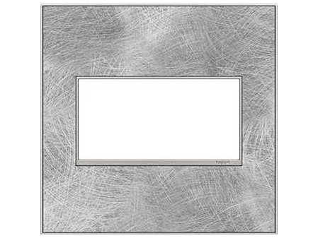 Legrand Real Materials Spiraled Stainless Two-Gang Wall Plate