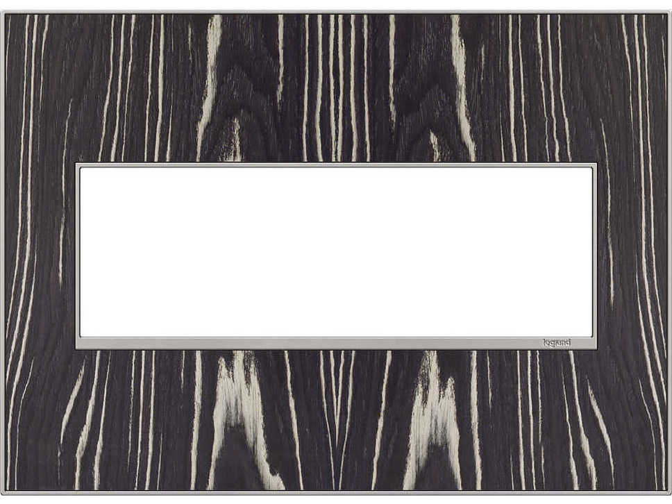 Legrand Real Materials Macassar Three-Gang Wall Plate