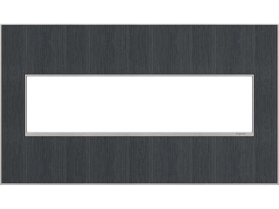 Legrand Real Materials Rustic Grey Four-Gang Wall Plate