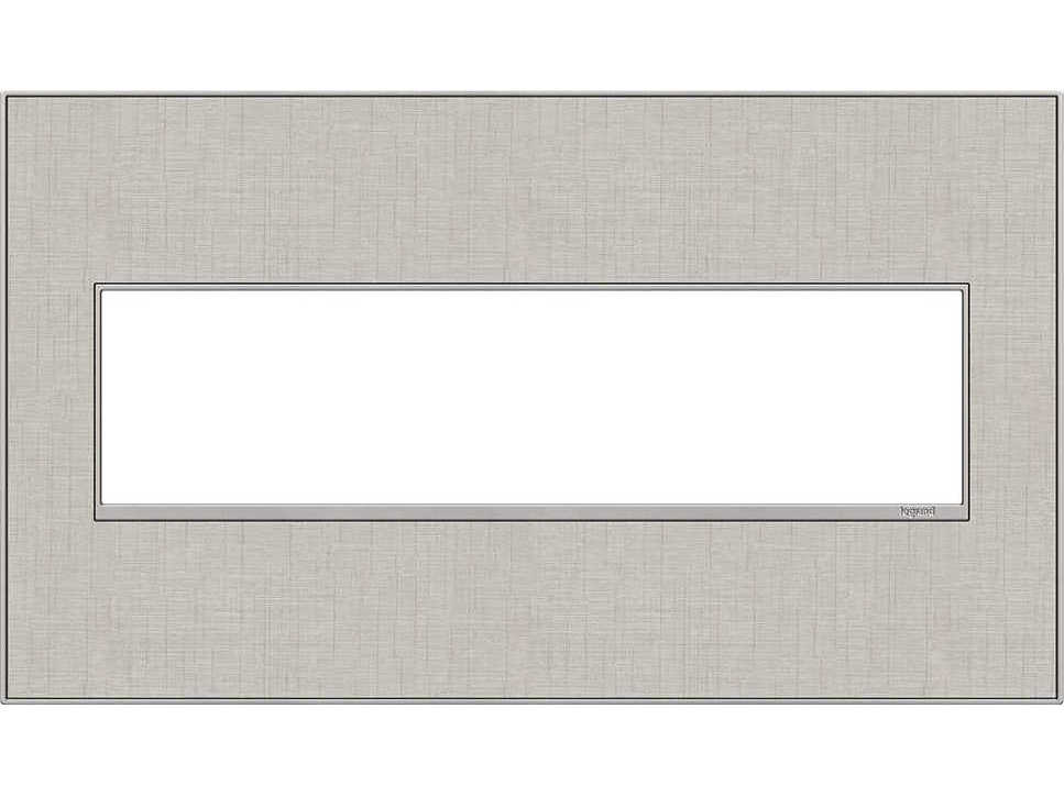 Legrand Real Materials True Linen Four-Gang Wall Plate