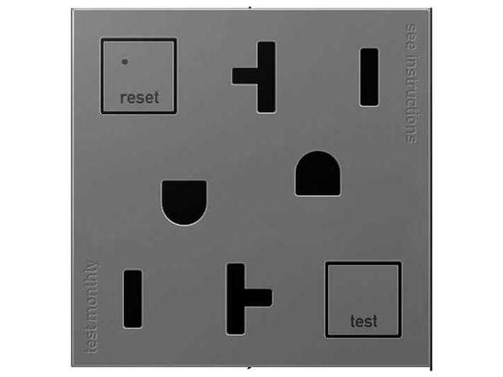 Legrand Outlets Magnesium 20A Tamper-Resistant GFCI