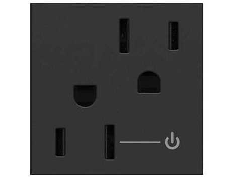 Legrand Outlets Graphite Tamper-Resistant Half Controlled Outlet