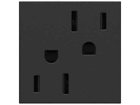 Legrand Outlets Graphite 15A Tamper-Resistant Outlet