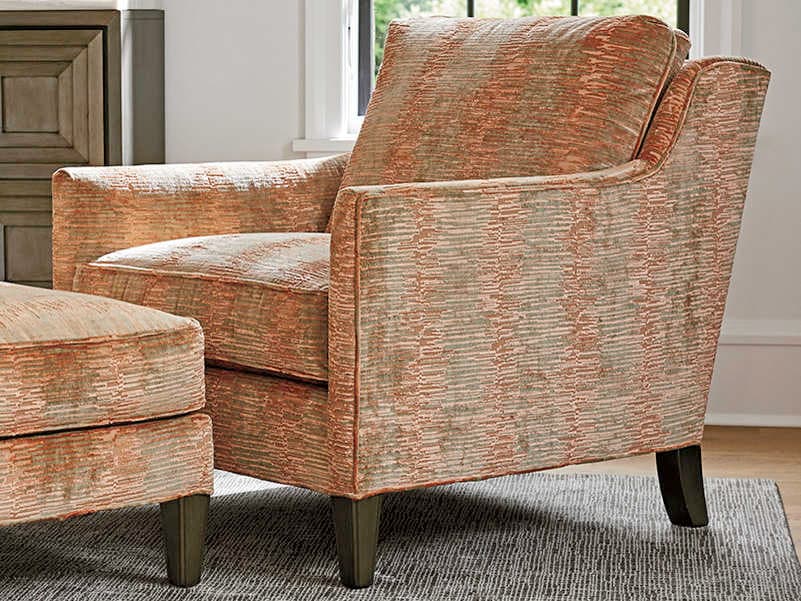 Lexington Ariana Orange Fabric Accent Chair