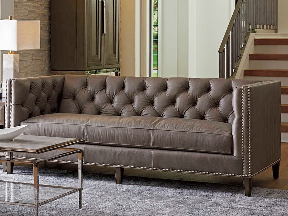 Lexington Ariana Brown Leather Sofa