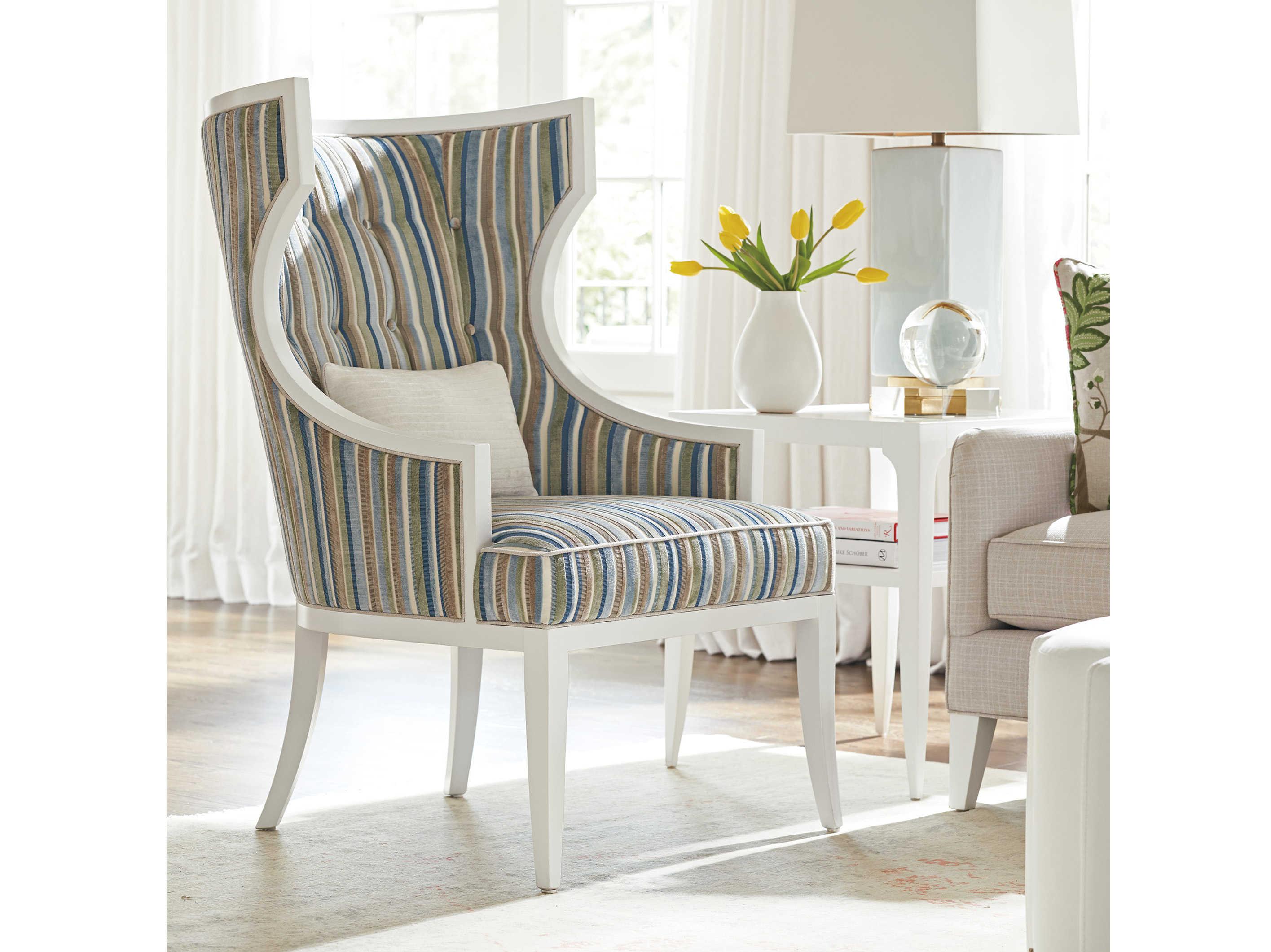 Lexington Avondale White Fabric Accent Chair