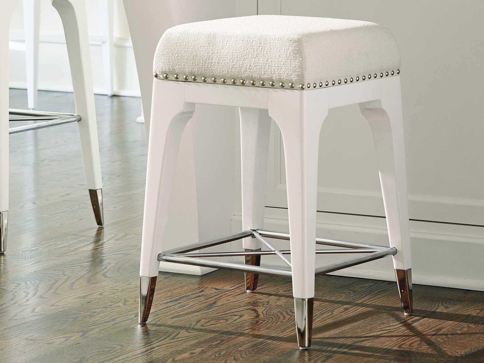 Lexington Avondale Upholstered Maple Wood Counter Stool