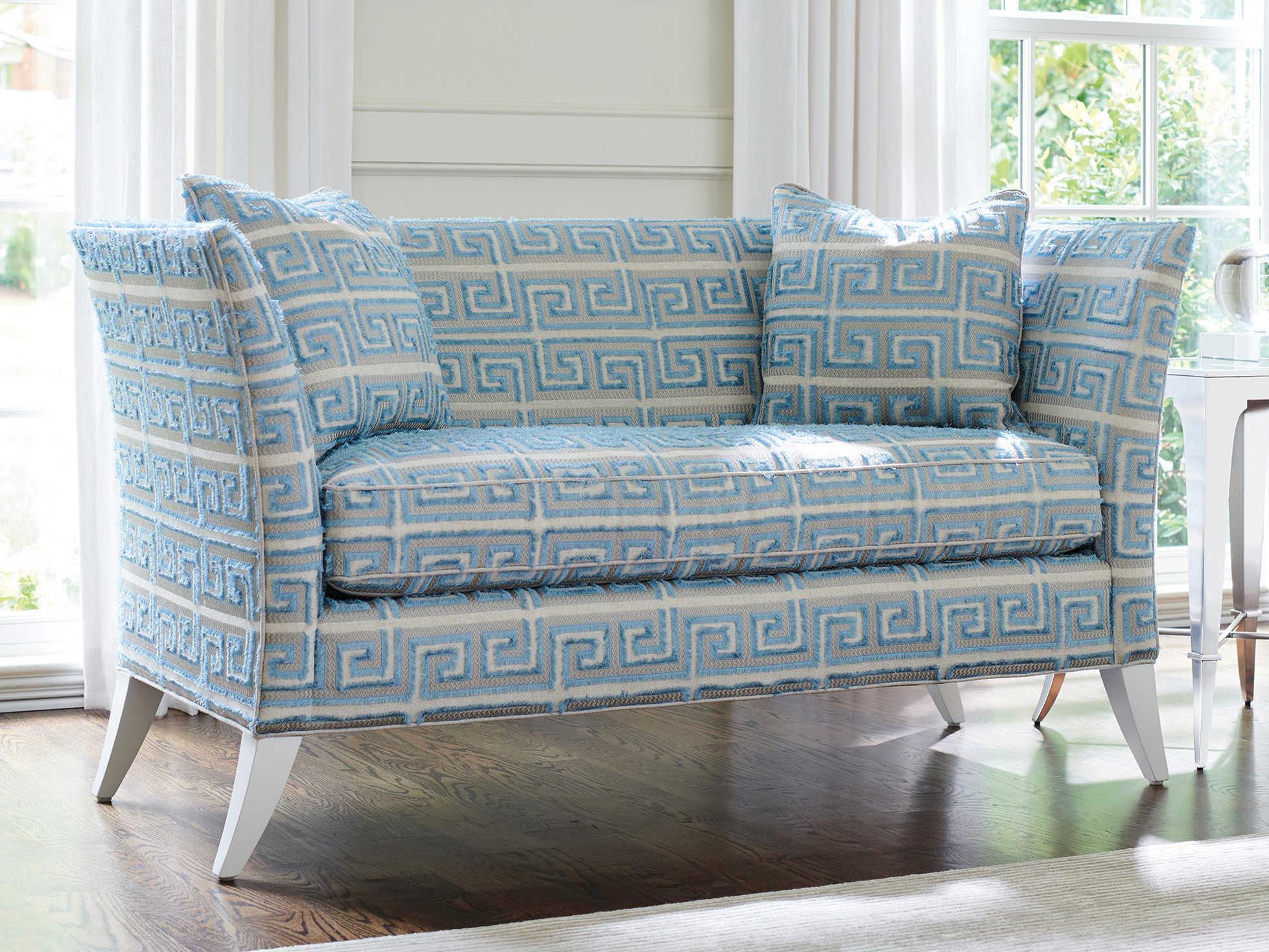 Lexington Avondale Sanibel Blue Upholstered Loveseat