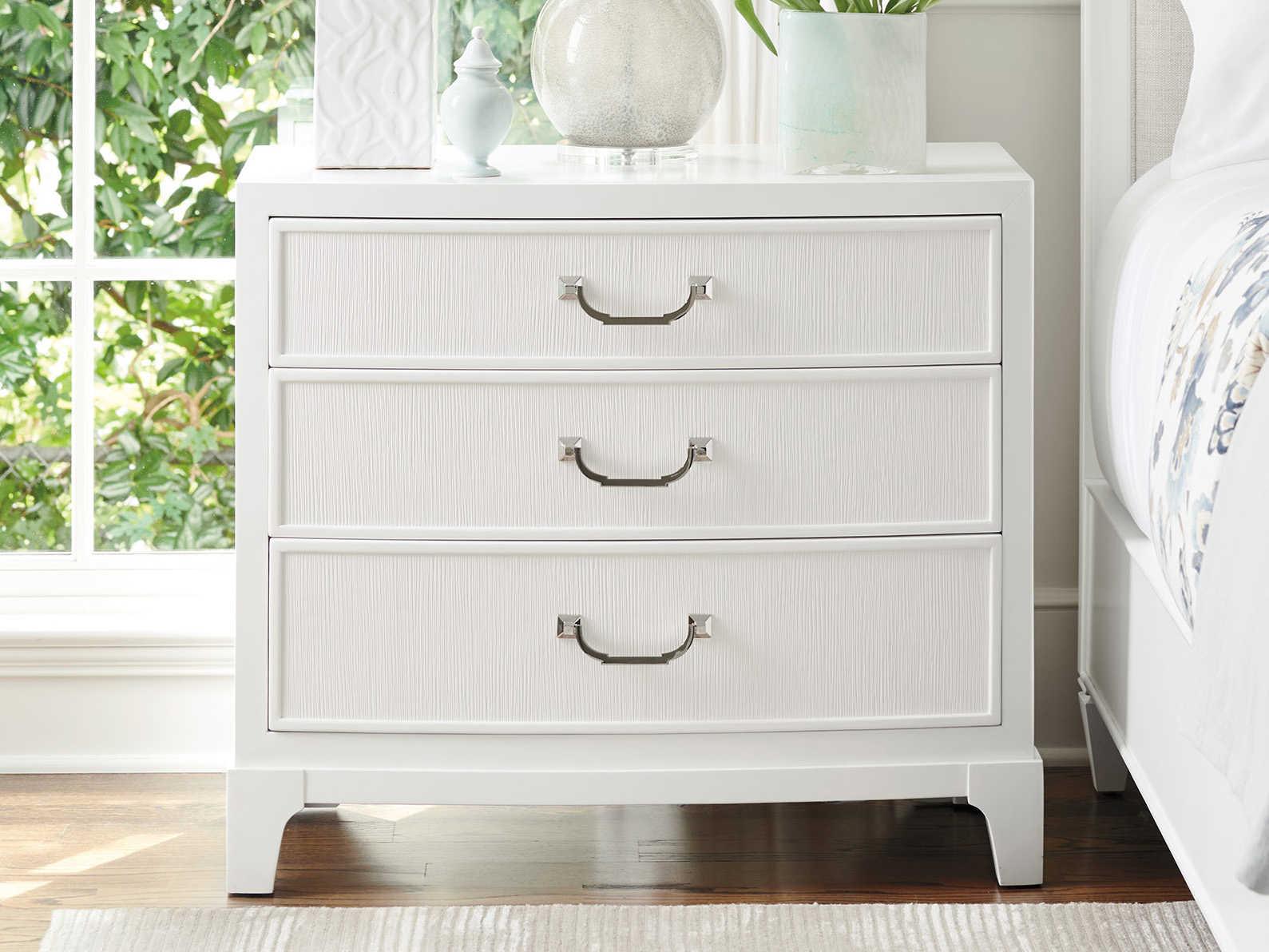 Lexington Avondale 3-Drawers White Maple Wood Nightstand