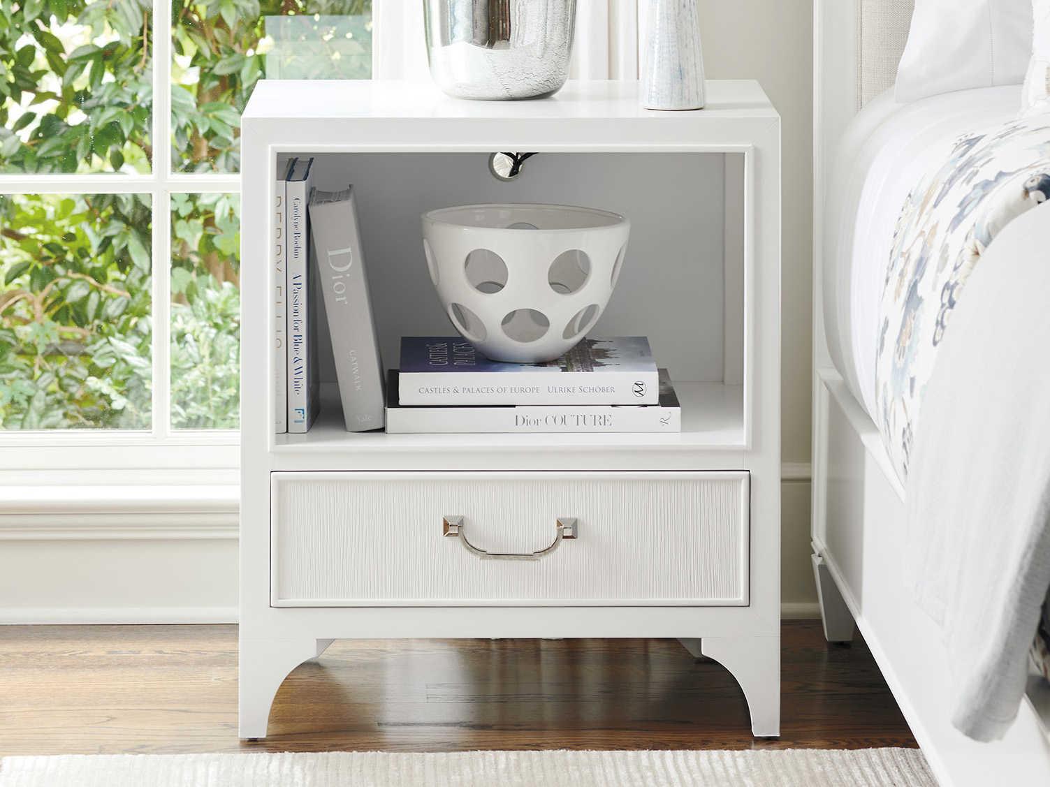 Lexington Avondale 1-Drawer White Maple Wood Nightstand