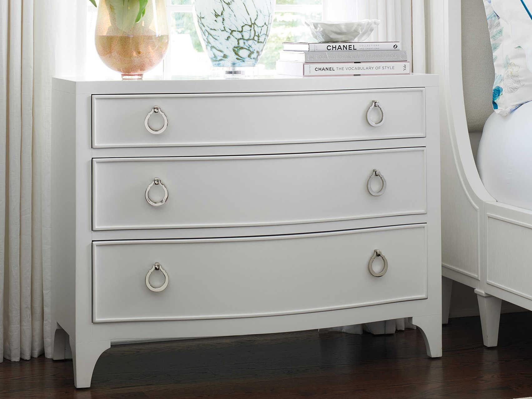 Lexington Avondale 3-Drawers White Maple Wood Nightstand
