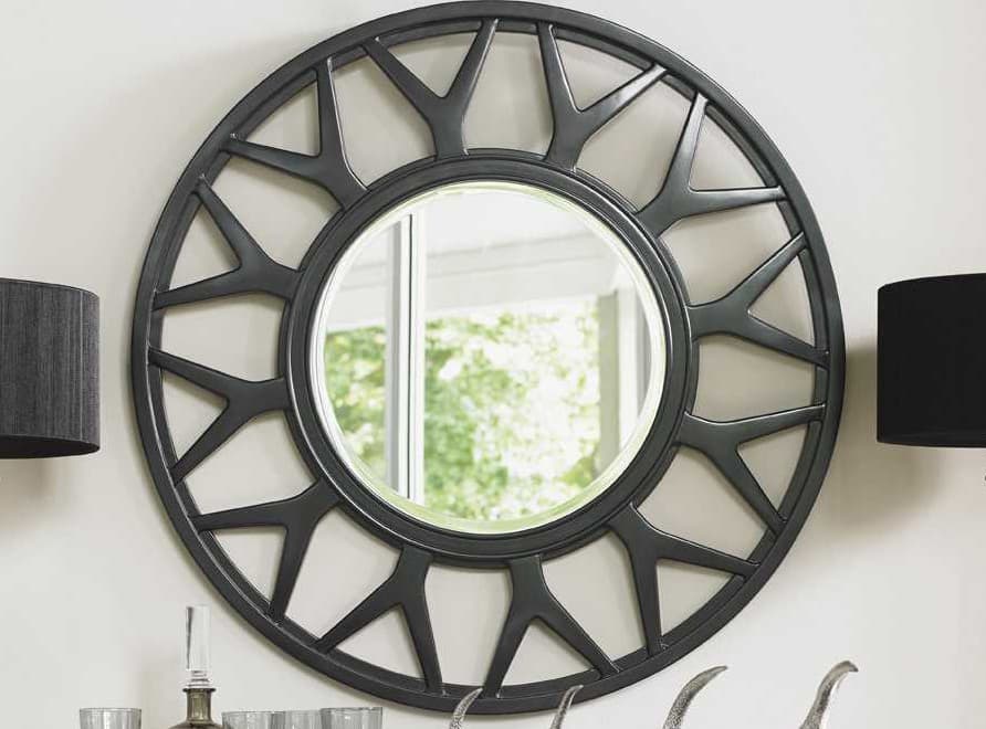 Lexington Carrera Carbon Gray Wall Mirror