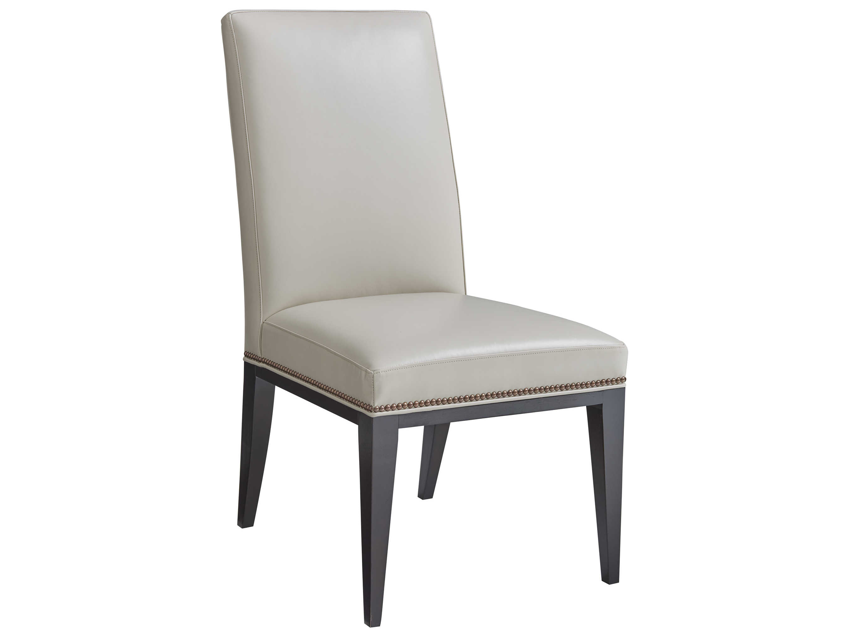 Lexington Leather White Upholstered Side Dining Chair