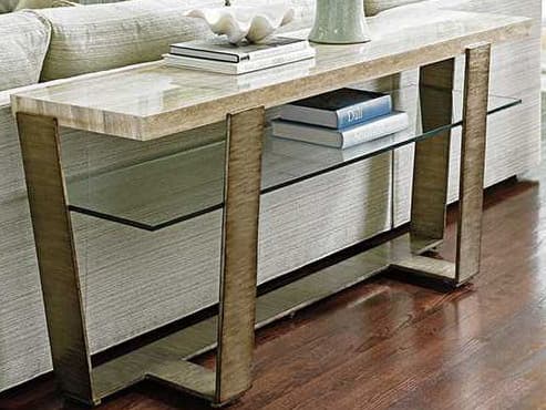 Lexington Laurel Canyon Rectangular Stone Console Table