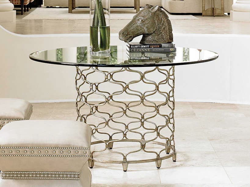 Lexington Laurel Canyon Round Glass Dining Table