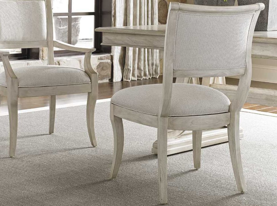 Lexington Oyster Bay White Upholstered Side Dining Chair