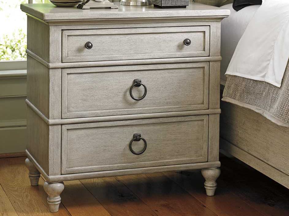 Lexington Oyster Bay 3-Drawers White Solid Wood Nightstand
