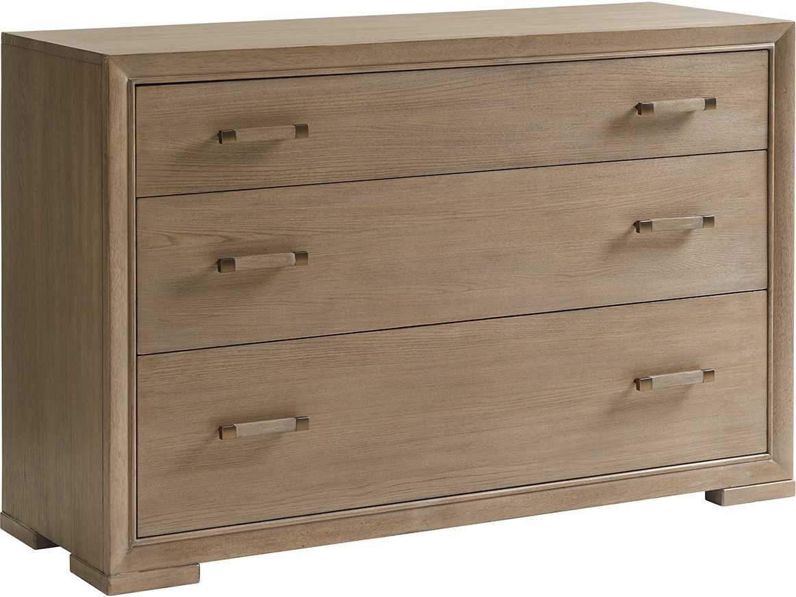 Lexington Shadow Play 3-Drawers Aged Silver Brown Accent Chest