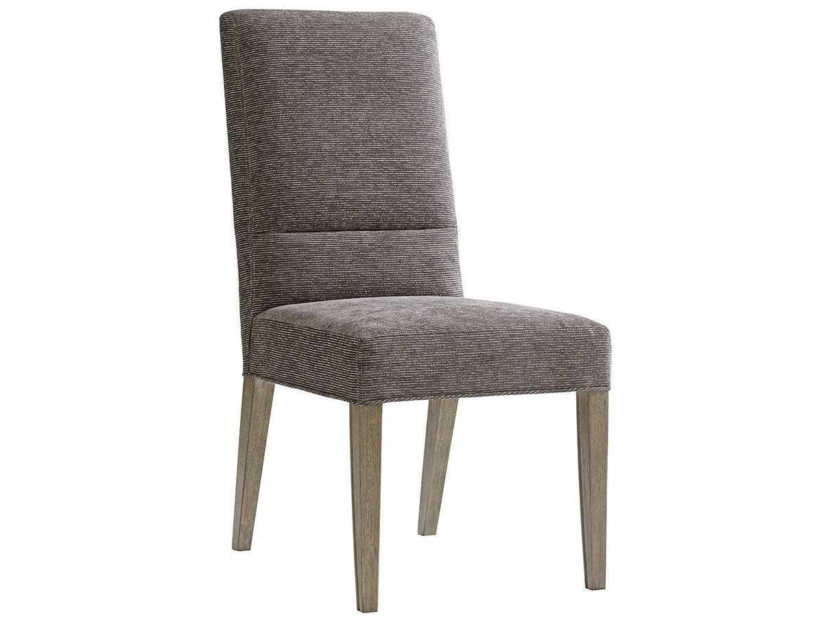 Lexington Shadow Play Solid Wood Gray Upholstered Side Dining Chair