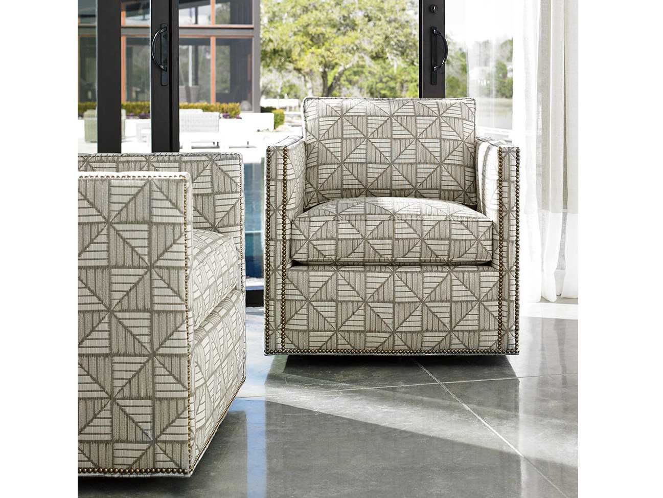 Lexington Shadow Play Table Set Chair and Ottoman