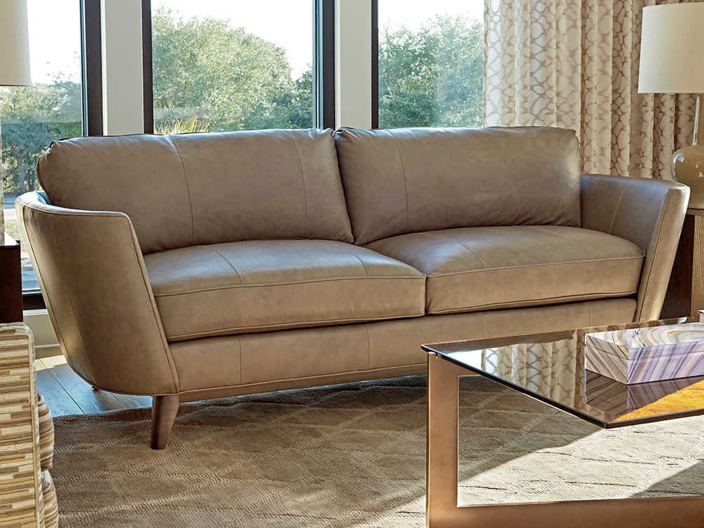 Lexington Leather Brown Upholstered Sofa