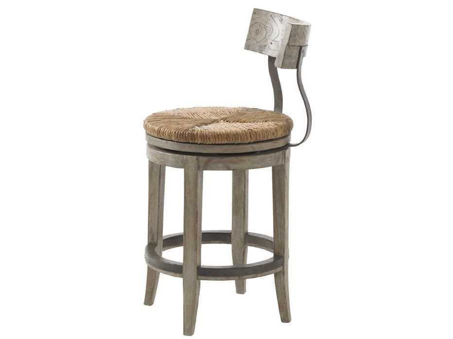 Lexington Twilight Bay Swivel Driftwood Counter Stool
