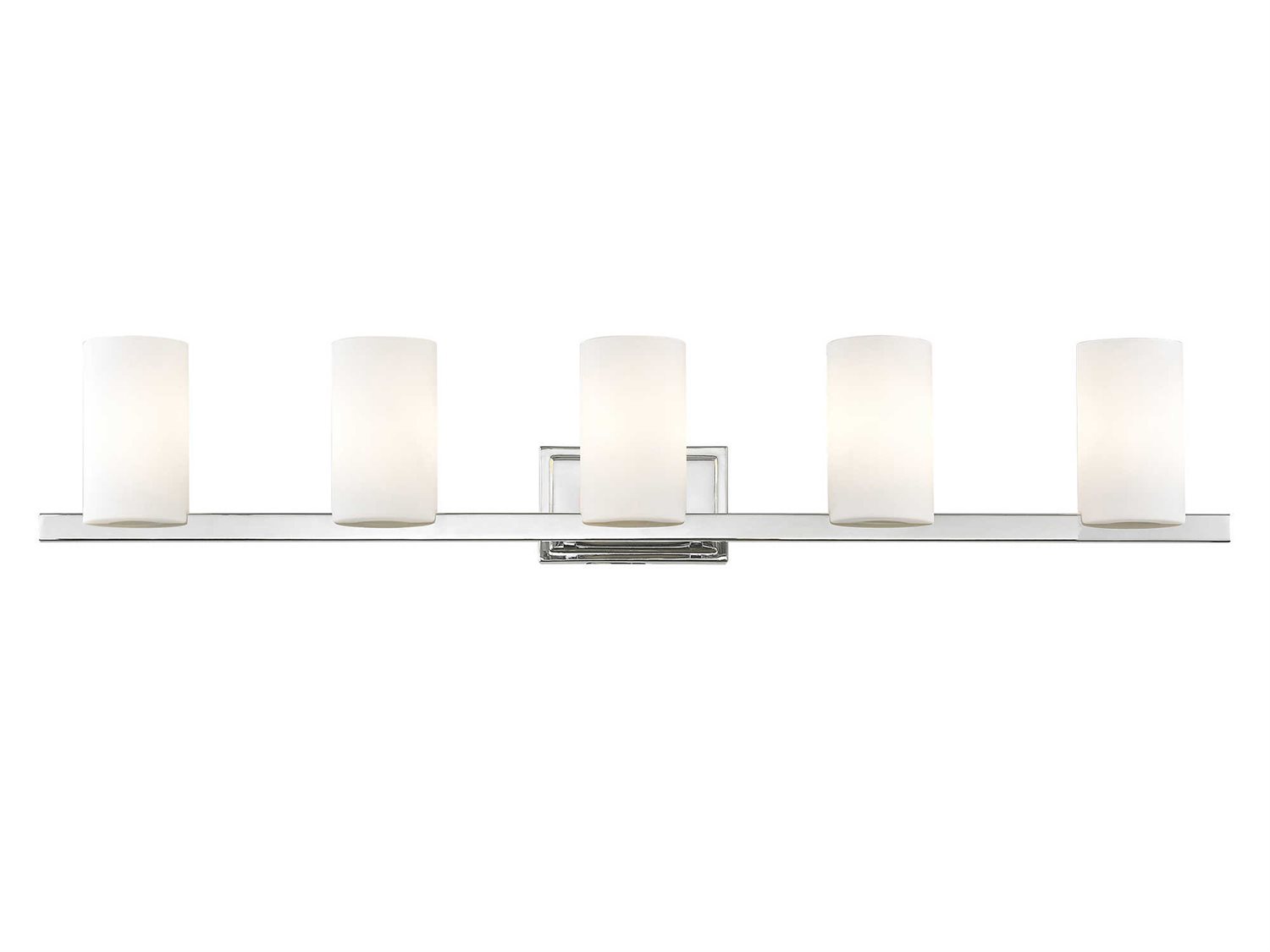 Livex Lighting Astoria 5-Light Chrome Glass Vanity Light