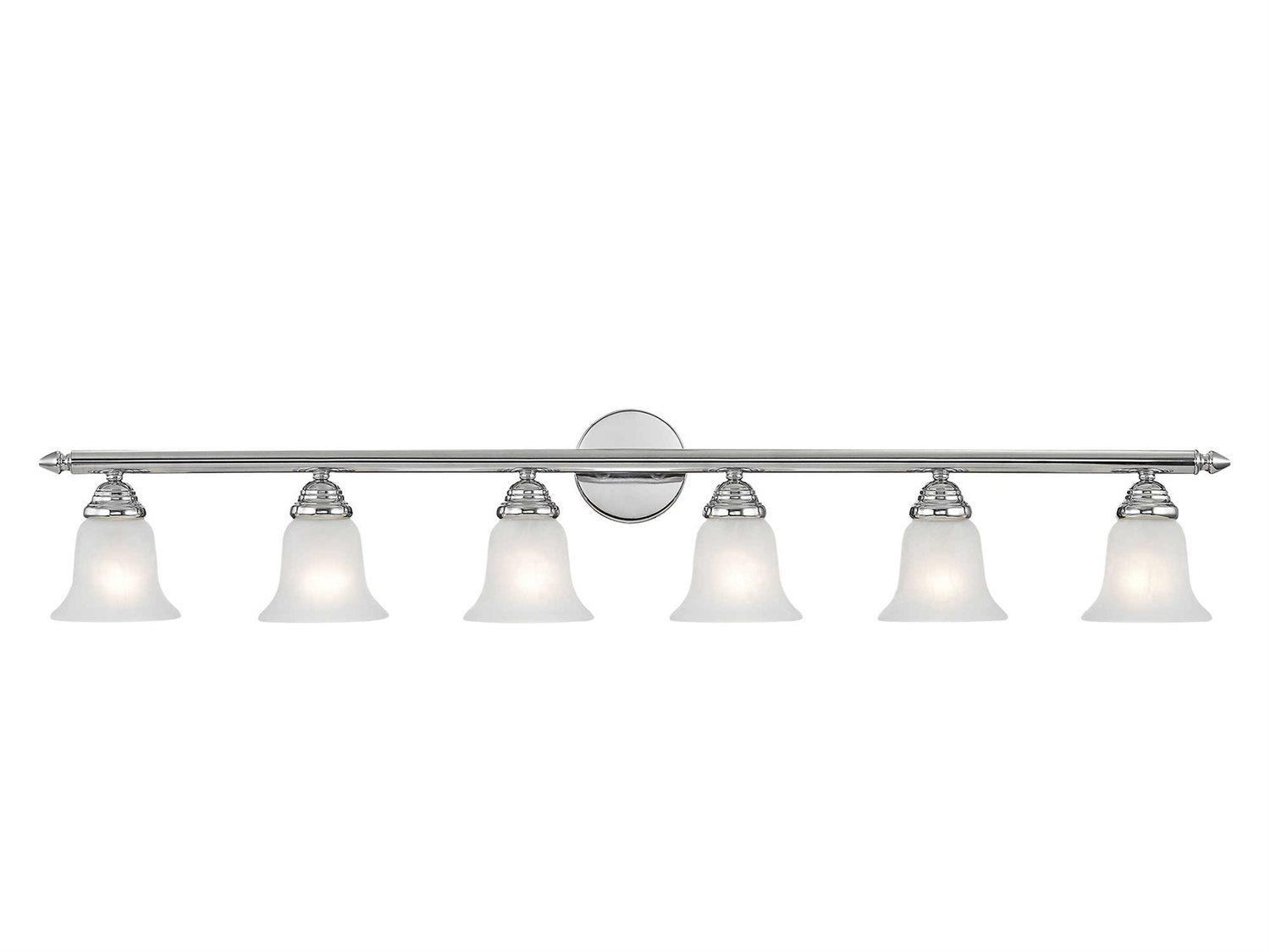 Livex Lighting Neptune 6-Light Chrome Glass Vanity Light